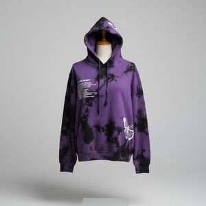 Purple Tie-Dye Hoodie By Yours Truly
